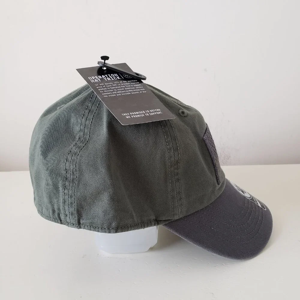 Operation Hat Trick OHT ‘47 Fitted Size XL Hat Cap USA Flag Military Green NWT - Picture 6 of 11